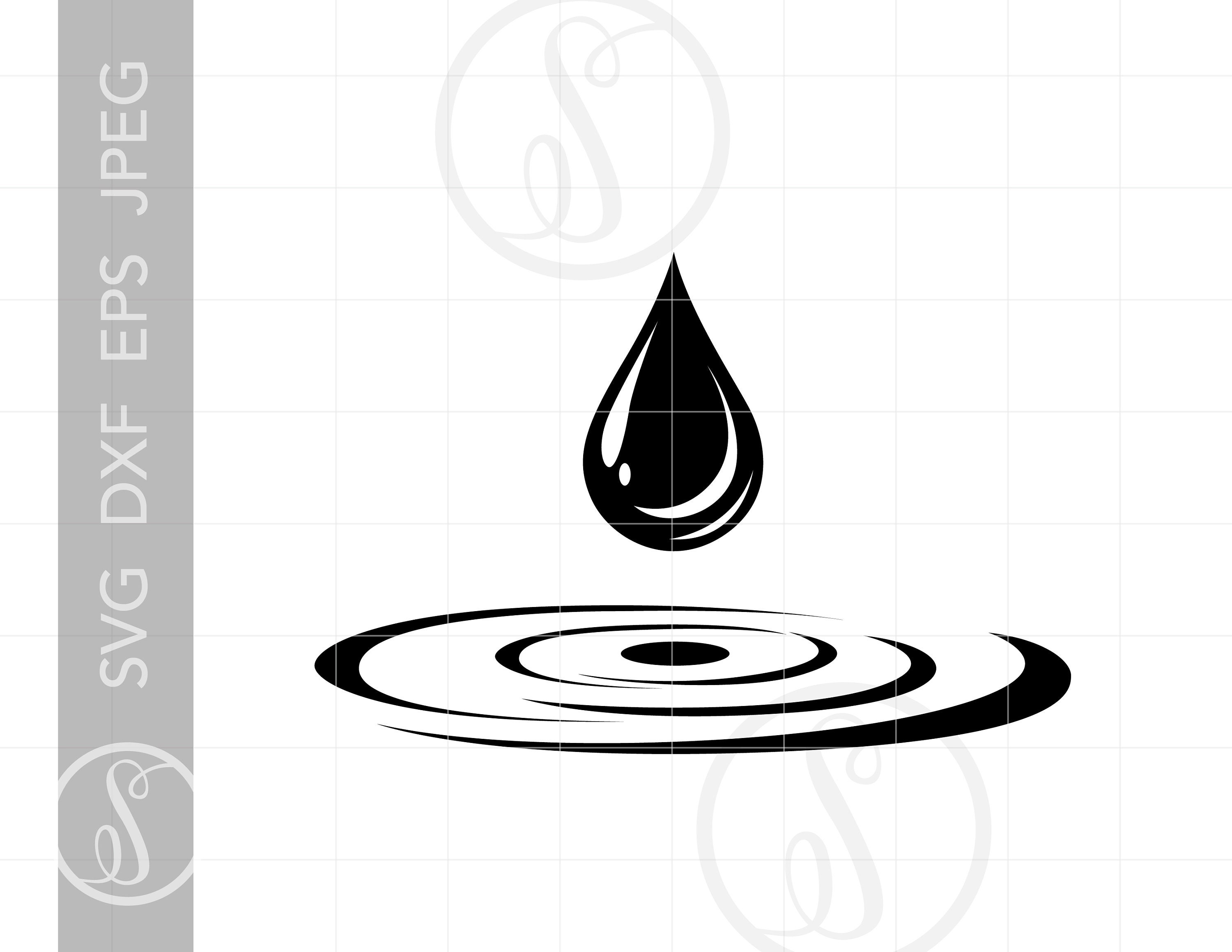 water drop clipart black