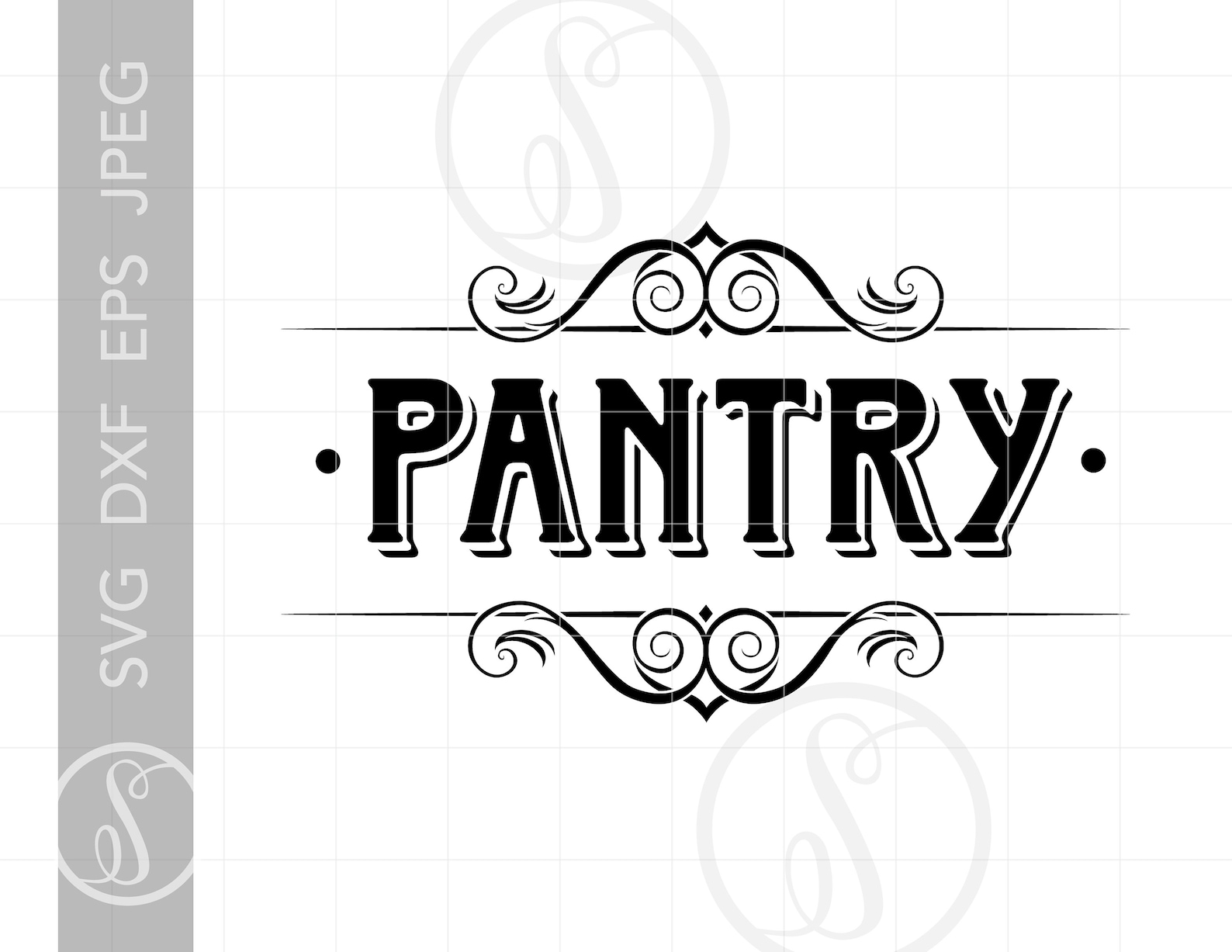 PANTRY SVG Art Design Pantry SVG Cut Files Pantry Sign Cut - Etsy