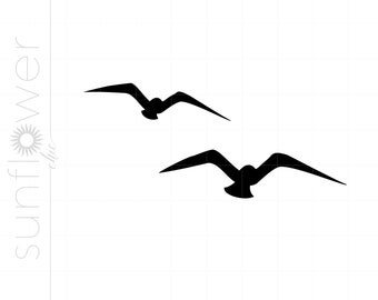 Seagulls SVG Download, Seagulls Clipart, Seagulls Cut File for Cricut, Seagulls File Svg Jpg Eps Pdf Png, Beach Clipart SC745