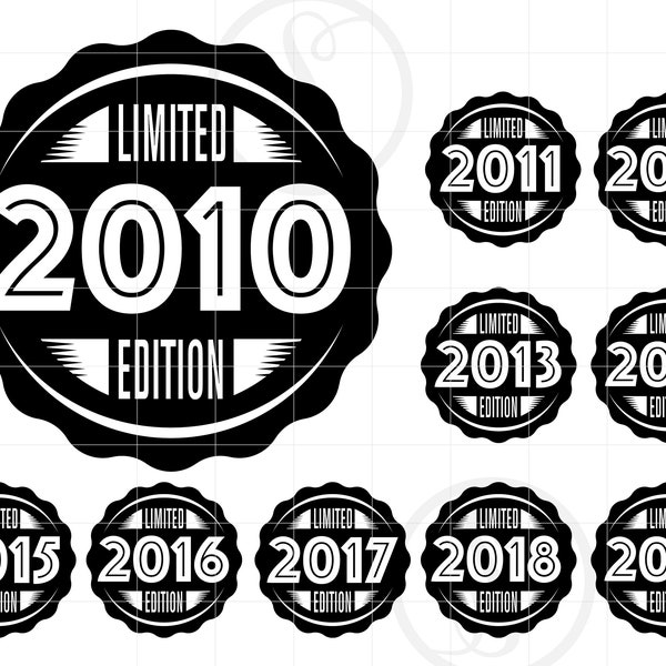 Limitierte Auflage 2010-19 SVG | 2010's Limited Edition Birthday SVG Clipart Plotterdatei | 2010's T-Shirt Design Svg Jpg Eps Pdf Png SC1679