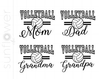 Volleyball Family SVG | Volleyball Family Cricut Silhouette | Volleyball Family Svg Printable Cricut SIlhouette | Volleyball Art SC2629