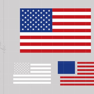 American Flag SVG | US Flag Svg | United States Flag Svg Cut File | Layered American Flag Silhouette Svg SC2276