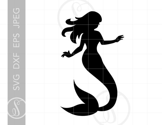 Download Mermaid Svg Mermaid Clipart Mermaid Silhouette Cut File Etsy PSD Mockup Templates