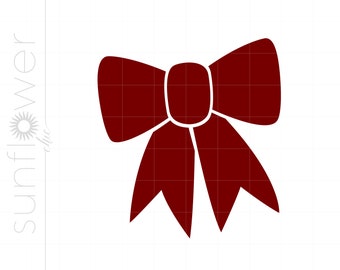 Christmas Bow SVG, Christmas Bow Cut File for Cricut Silhouette, Christmas Bow Instant Download Svg Eps Pdf Jpg Png SC1737