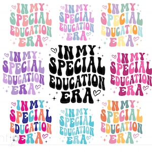 In meiner Sonderpädagogik Ära SVG, Lehrer Ära Shirt, Sublimation Kunst, Cricut Silhouette, sofortiger Download SC4045