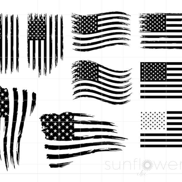 American Flag Svg Downloads, US Flag Svg Cut Files, 4th of July Svg, Distressed Flag Svg Patriotic Memorial Day Cricut Silhouette SC2284