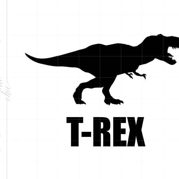 T-Rex SVG | Tyrannosaurus Rex Clipart | T-Rex Silhouette Cut File | T-Rex Svg Jpg Eps Pdf Png Dxf Download | Dinosaur Svg SC889