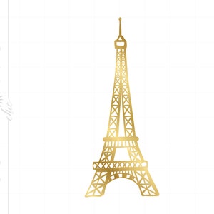 Gold Eiffel Tower SVG | Eiffel Tower Clipart | Eiffel Tower Cut File for Cricut | Eiffel Tower File Svg Jpg Eps Pdf Png SC550G