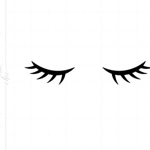 Eyelashes SVG | Eyelashes Clipart Download | Eyelashes Silhouette Cut File | Vector Eyelashes Svg Jpg Eps Png Dxf Pdf Downloads SC1263