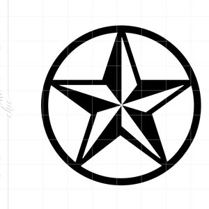 テキサス スター SVG カット ファイル クリップアート ダウンロード | 円形スター SVG DXF Pdf シルエット | リング スター SVG クリップアート SC2270