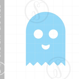 Ghost SVG Download | Vector Ghost Clipart | Ghost Silhouette Cut File | Happy Ghost Svg Jpg Eps Pdf Png Dxf Downloads SC923