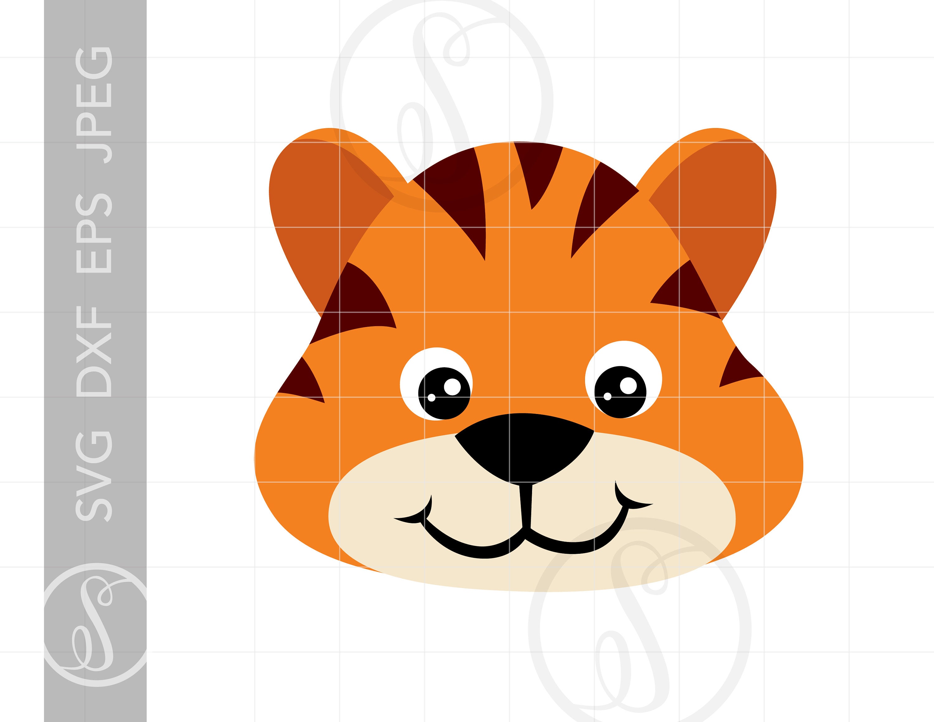 Download Tiger Svg Tiger Clipart Tiger Cut File For Cricut Baby Etsy