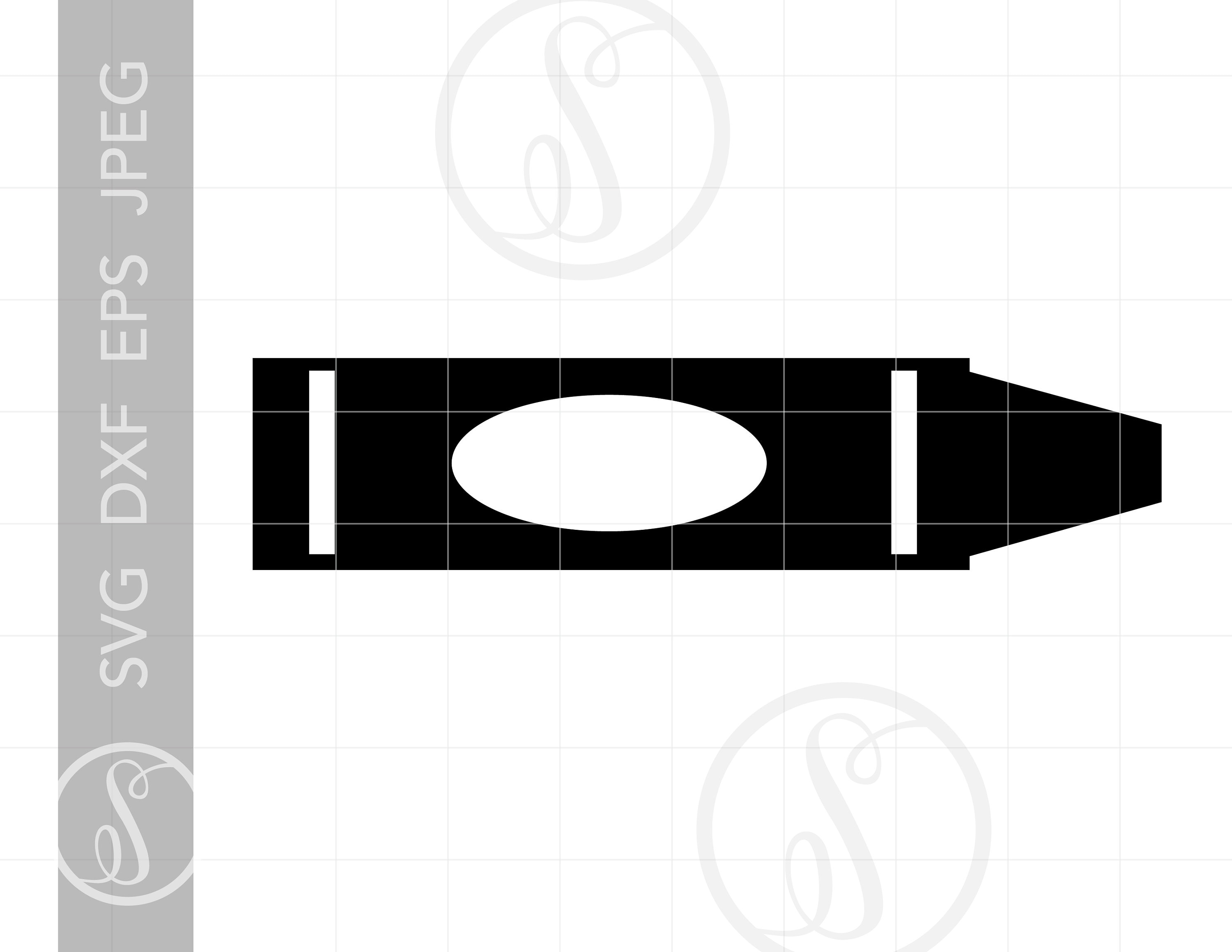 Crayon SVG Vector Crayon Clipart Crayon Silhouette Cut Etsy Finland