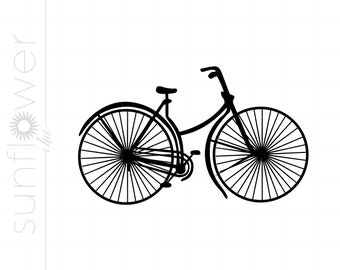 Cykel SVG | Cykel Clipart | Cykelklippfil för Cricut | Vintage cykelfil Svg Jpg Eps Pdf Png SC557