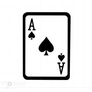 Ace of Spades SVG, Ace of Spades Clipart, Ace of Spades Svg Jpg Png Cricut Silhouette Cut File, Instant Download SC799