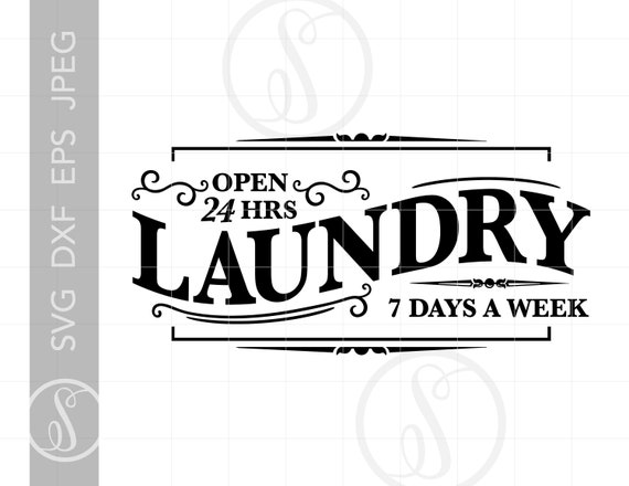 Download Laundry Sign Svg Laundry Clipart Laundry Silhouette Cut Etsy
