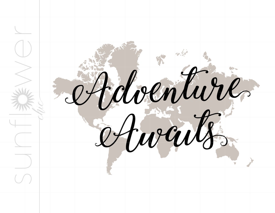 Adventure Awaits Svg Cut Files Adventure Map Svg Downloads Adventure