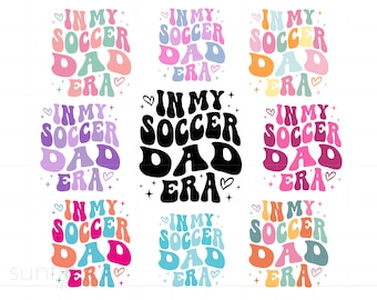 In mijn voetbal vader tijdperk Svg bundel, Groovy Letters voetbal vader shirt Svg, voetbalteam Svg, voetbal vader tijdperk, Instant Download SC3309