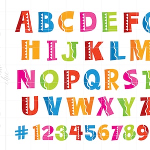 Fiesta Alphabet SVG Clipart, Fiesta Buchstaben Silhouette Cricut, Cinco De Mayo Fiesta Alphabet SVG Jpg Pdf Png Dxf Vektor Download SC2194