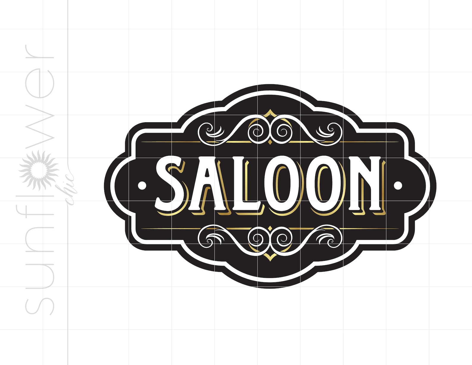 Saloon SVG Download Saloon SVG Clipart Saloon Cut File for | Etsy