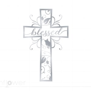 Plata Bendita Cruz SVG Clipart, Cruz de Fe Cristiana Svg Jpg Eps Pdf Png Cricut Silhouette Cut File, Descarga Instantánea SC547S