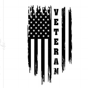 Veteran Flag Svg | Military Svg | Patriotic Svg | Veteran Svg | Soldier Svg | Army Svg | Veterans Day Svg Cricut Silhouette Cut Files SC2895