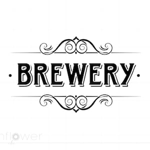 Brewery Sign Svg Download, Beer Brewery Design, SVG Png, Bar Sign Cut File, Cricut Silhouette Instant Download SCC3
