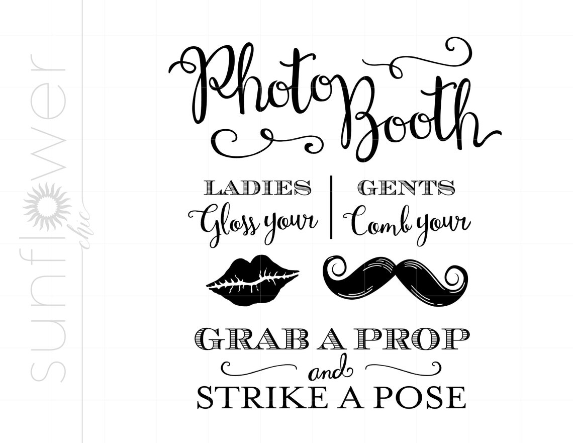 Photo Booth Svg Schilder Props Sign Sprüche Svg Datei Etsy.de