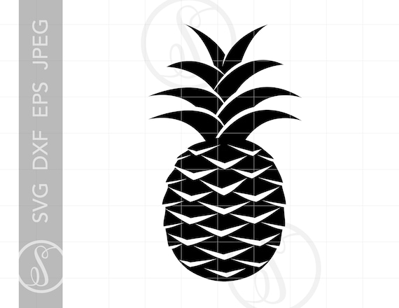Download Pineapple Svg Pineapple Clipart Pineapple Silhouette Cut Etsy