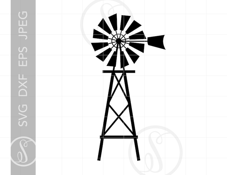 Download Windmill SVG Windmill Clipart Windmill Silhouette Cut File ...