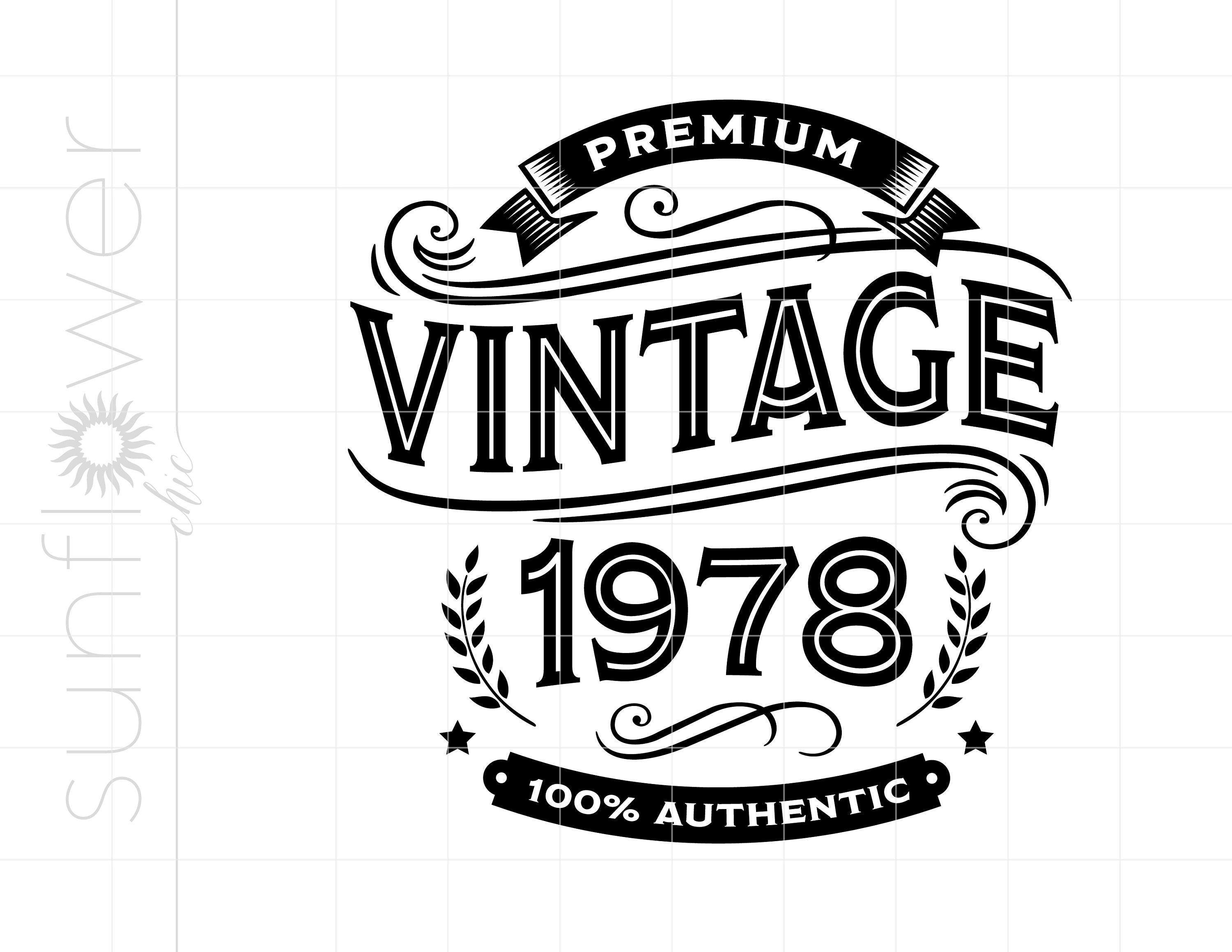 1978 Svg | Premium Vintage 1978 SVG Downloads | 1978 Birthday