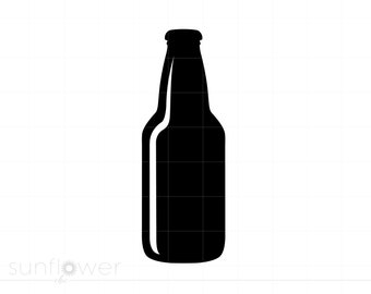 Beer Bottle SVG, Beer Bottle Cricut Silhouette Download, Beer Bottle Cut File, Beer Bottle Svg Png Instant Download SC1223