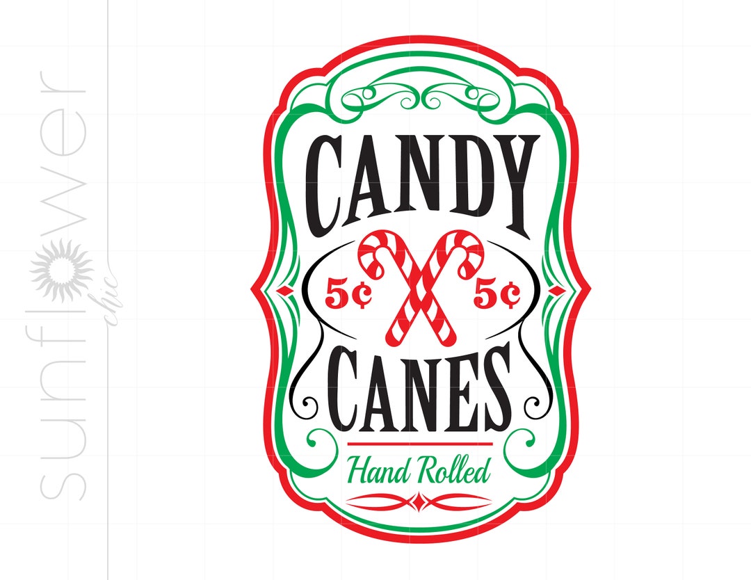Candy Canes Sign SVG Cut File Christmas Candy Canes Svg Christmas
