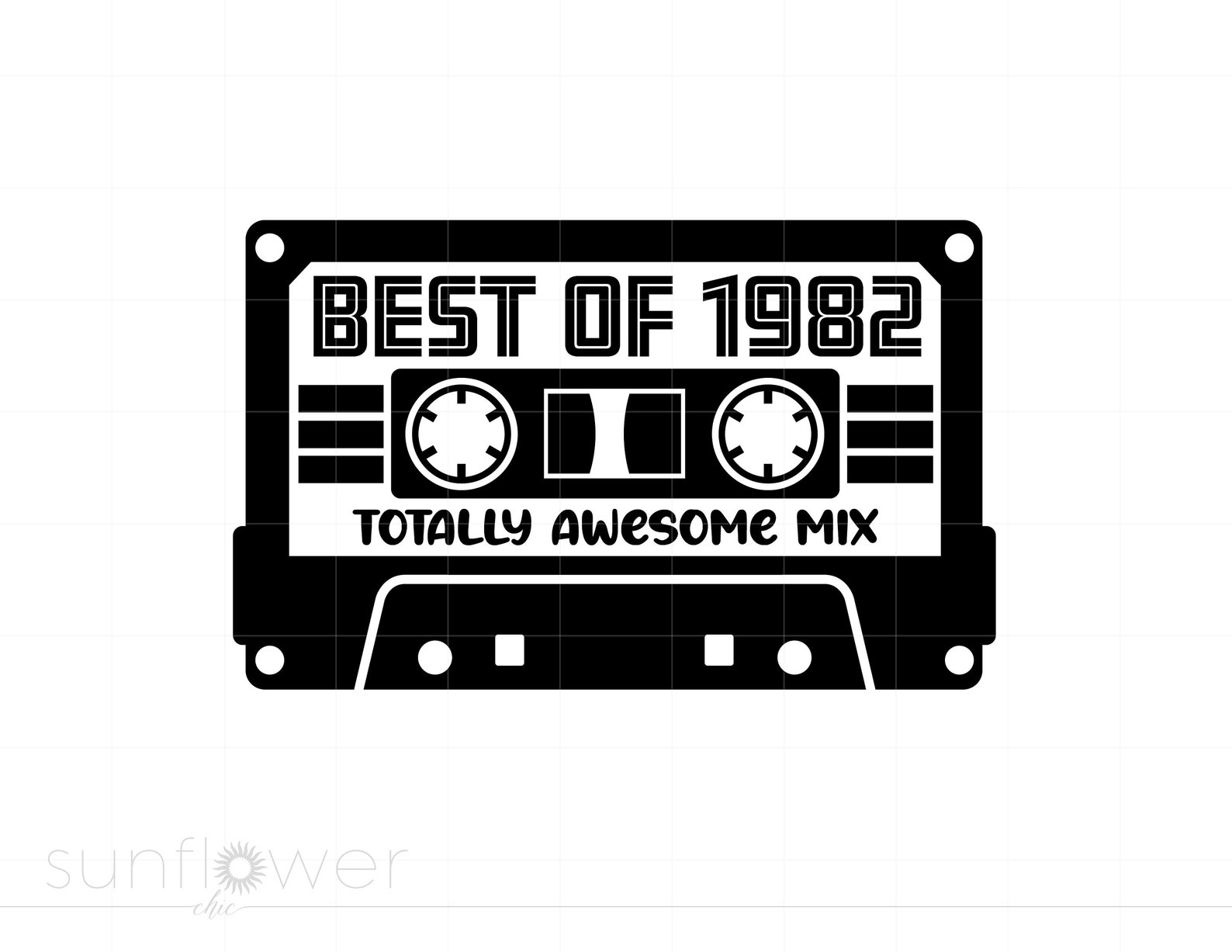 Best of 1982 Cassette Tape SVG Download, 1982 Birthday SVG, Vintage ...