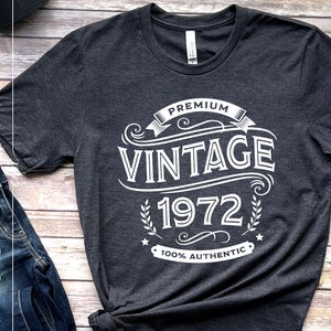 50th Birthday SVG | 1972 Birthday Cricut Silhouette | 1972 Sublimation Svg Printable Cricut SIlhouette | 1972 Birthday Shirt Art SC2174T