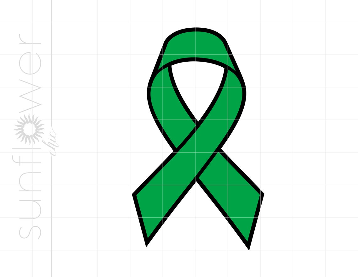 Cerebral Palsy Ribbon SVG Green Cerebral Palsy Ribbon - Etsy