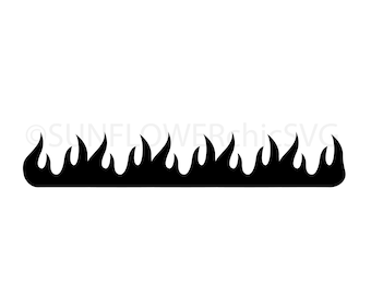 black and white fire border clip art