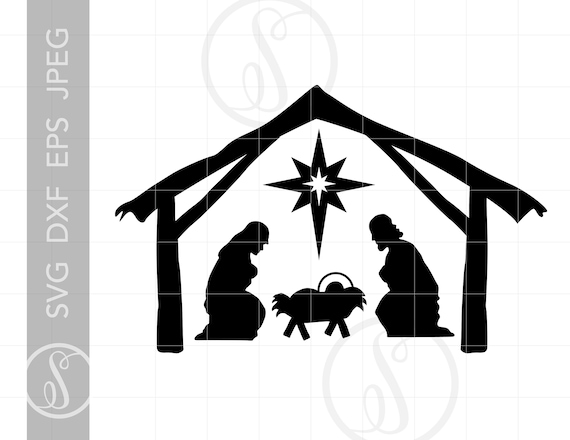 Download Nativity Svg Nativity Clipart Christmas Nativity Etsy