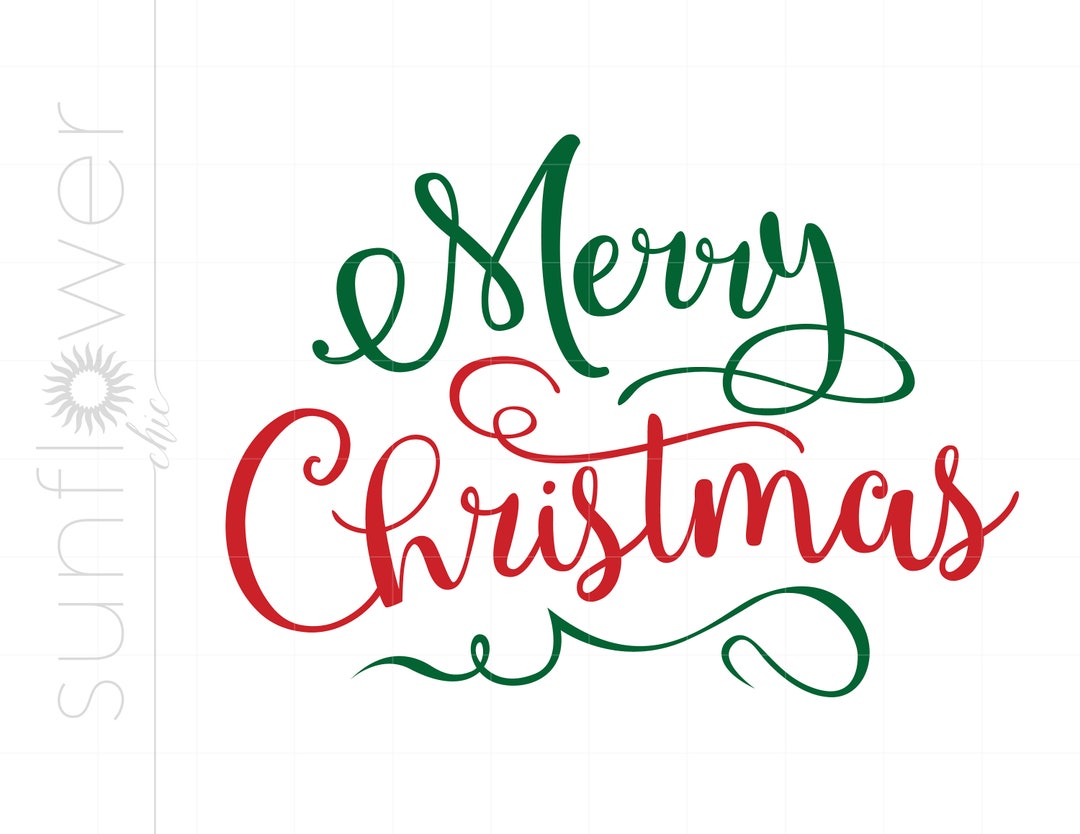 Christmas SVG | Merry Christmas Cricut Silhouette Cut File | Merry ...