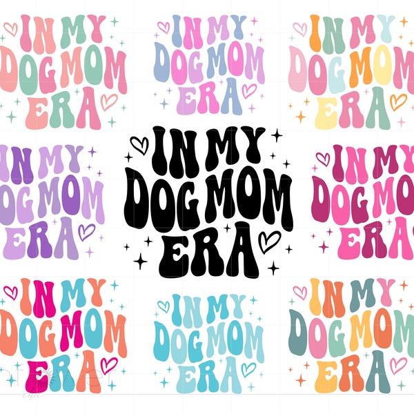 In My Dog Mom Era SVG Bundle, Dog Mom Era Shirt Svg, Swiftie Dog Owner Svg, Love Dogs Instant Download SC3308