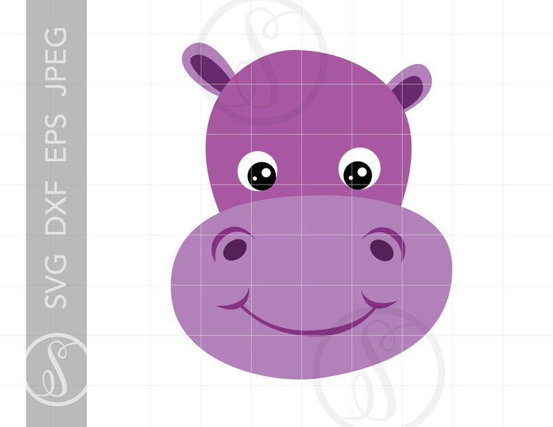 Download Hippo SVG Hippo Clipart Hippo Cut File for Cricut Hippo | Etsy