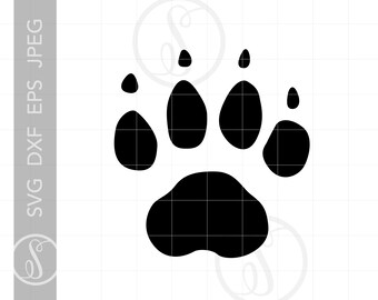 Dog Print SVG | Dog Print Clipart Download | Dog Print Cut File for Cricut | Dog Print Svg Jpg Eps Pdf Png SC567