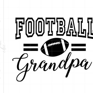 Football Grandpa SVG Football Grandpa Cricut Silhouette - Etsy