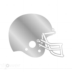 Silver Football Helmet SVG Clipart, Football Party Decorations Svg Jpg Eps Dxf Png Cricut Silhouette Cut File, Instant Download SC566S