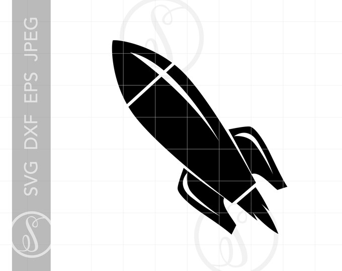 Rocket SVG Rocket Clipart Rocket Cut File for Cricut - Etsy