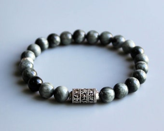 Traditional Tibetan Om Mani Padme Hum Amulet Bracelet Feng Shui Buddhist Bracelet His or Her bracelet Unisex bracelet Spiritual Lucky