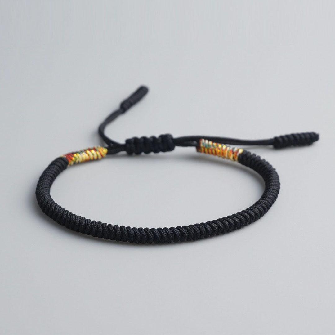 Tibetan Lucky Rope Knots Bracelet, Braided Bracelet, Yoga Bracelet ...