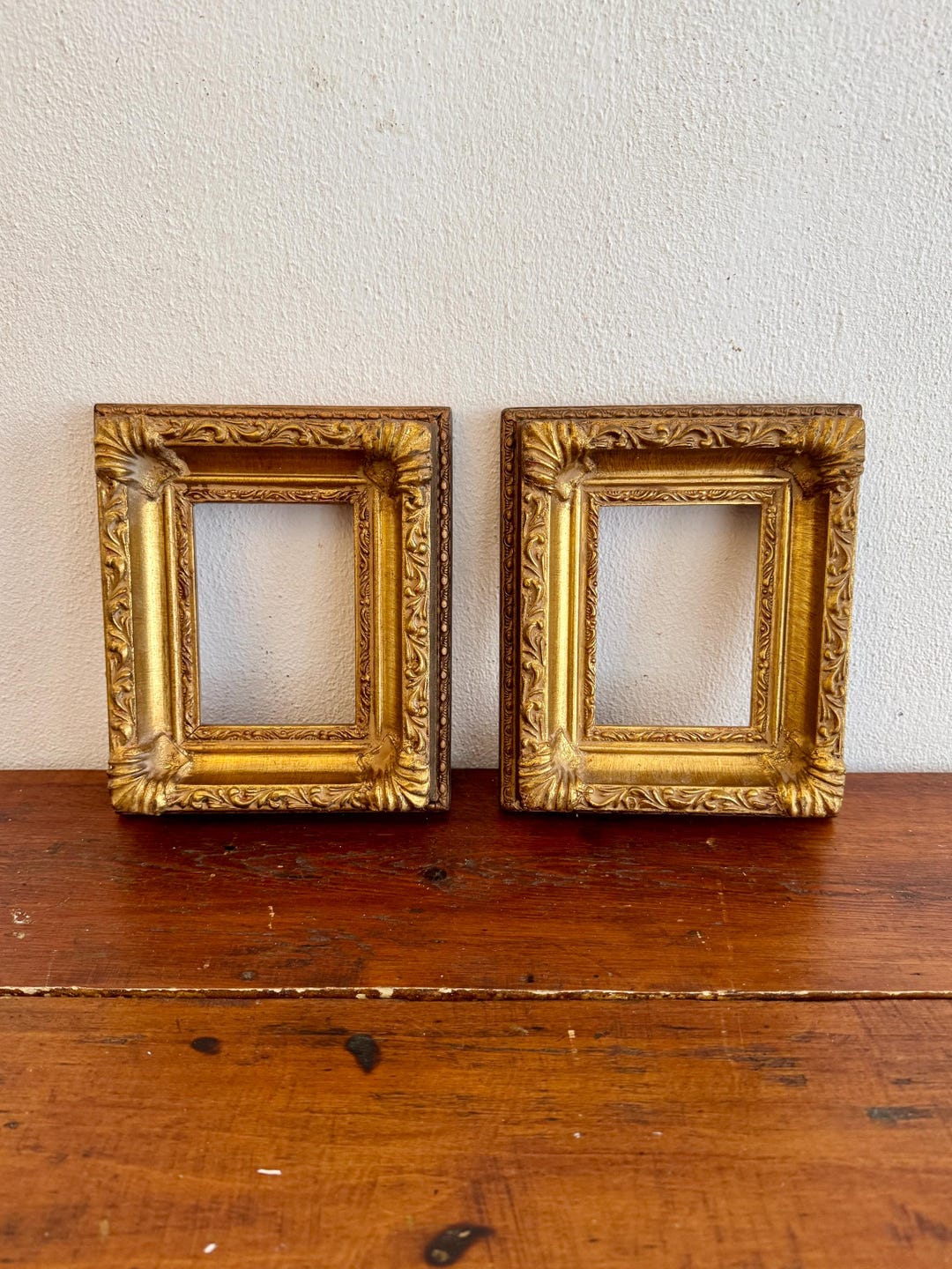 Antique Frames for Paintings, Vintage Gold Frames, Set of Gilded Gold ...