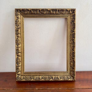 Vintage Gold Ornate Gesso Frame | For 10.5x13.5 inches