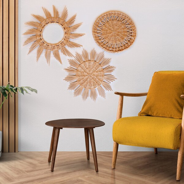 Wicker Wall Decor Etsy